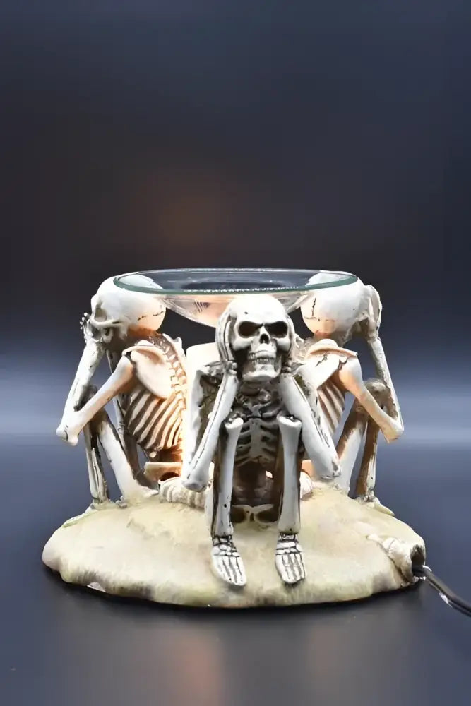 Hear see speak no evil wax and oil warmer electric decorative