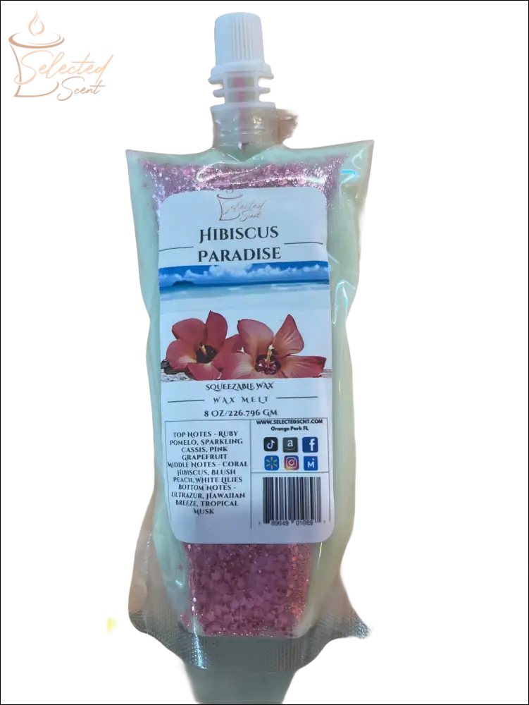 Hibiscus Paradise Squeezable Wax Melt 8 Oz