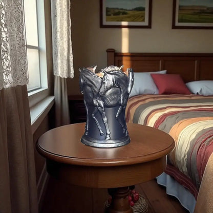 Horses silver wax and oil warmer electric decorative