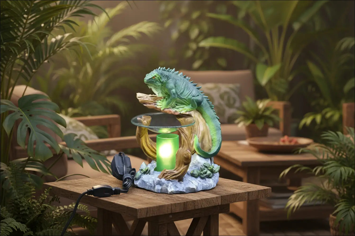 Iguana wax oil warmer electric with dimmer wheel