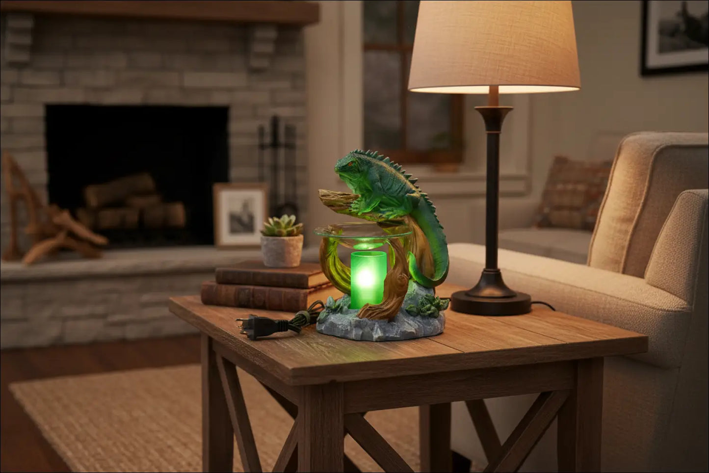 Iguana wax oil warmer electric with dimmer wheel