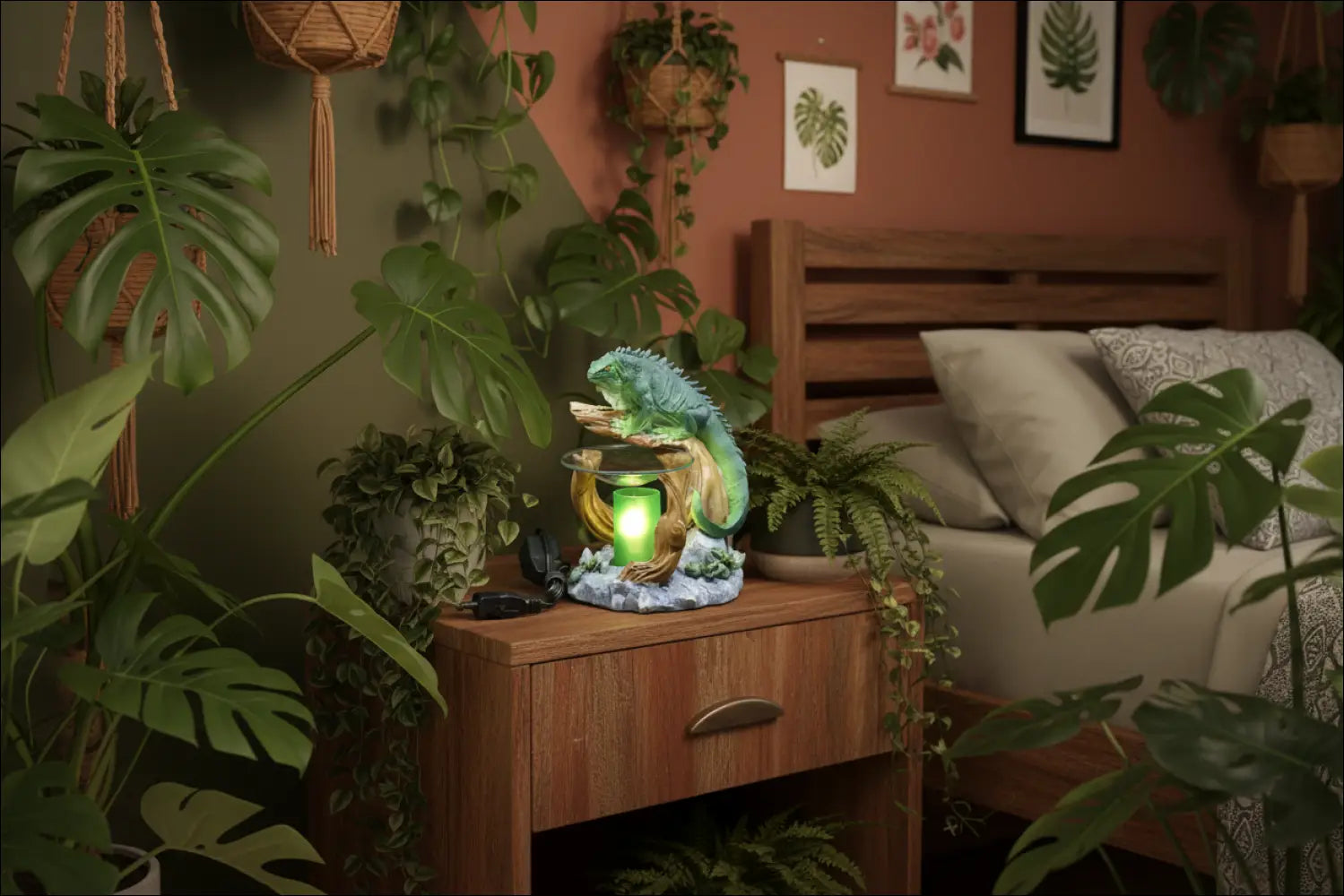 Iguana wax oil warmer electric with dimmer wheel