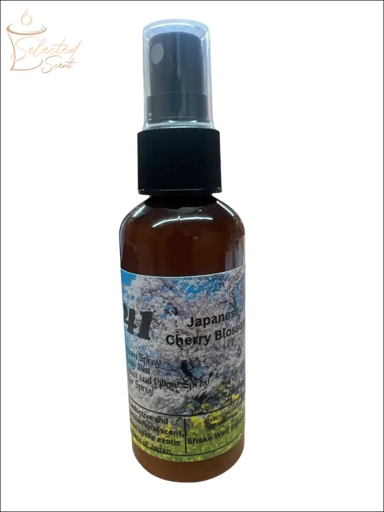 Selected Scent Japanese Cherry Blossom spray bottle long lasting room fragrance for home and pillows