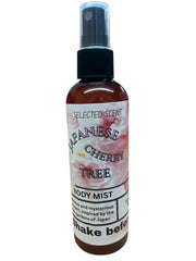 Selected Scent Japanese Cherry Tree body mist spray bottle with alcohol free formula