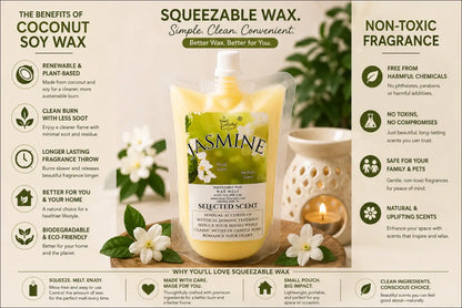 Jasmine squeezable wax melt