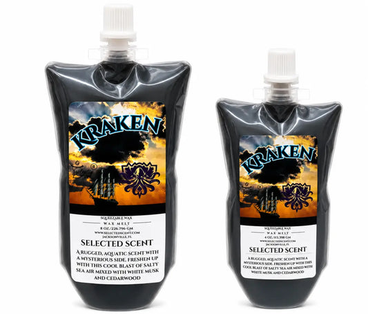 Kraken squeezable wax melt