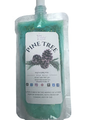Selected Scent long lasting pine fragrance wax in resealable pouch with pinecone design