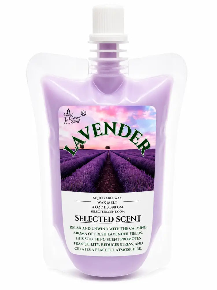 Lavender squeezable wax melt long lasting home fragrance - 4 ounces