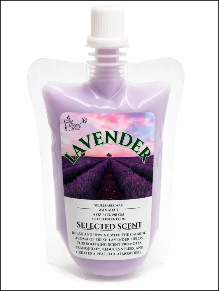 Lavender squeezable wax melt long lasting home fragrance - 4 ounces