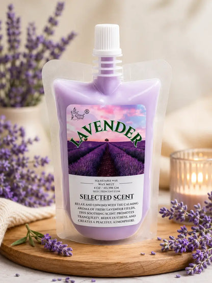 Lavender squeezable wax melt long lasting home fragrance