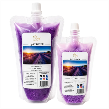 Lavender squeezable wax melt long lasting home fragrance
