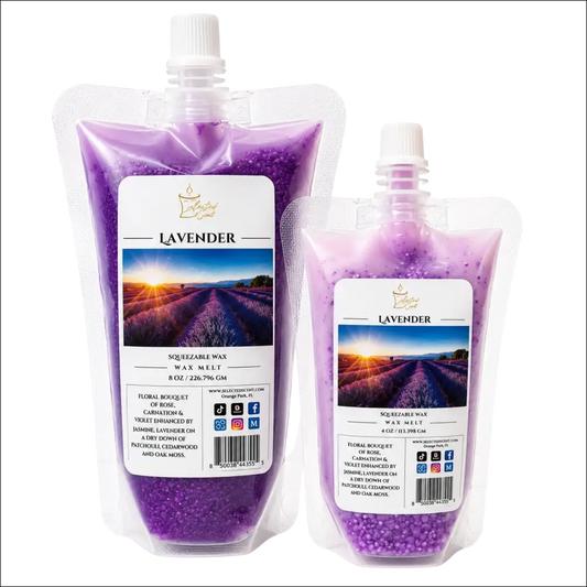 Lavender squeezable wax melt long lasting home fragrance