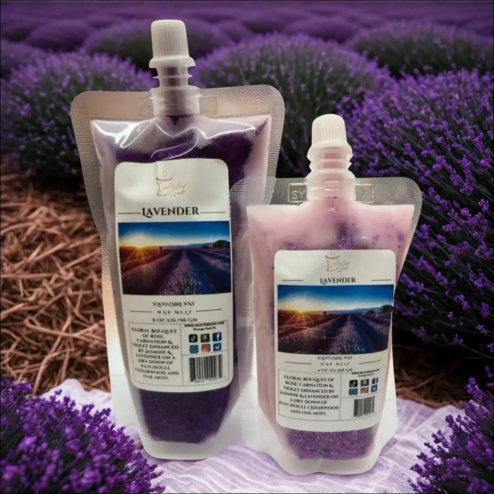 Lavender squeezable wax melt long lasting home fragrance