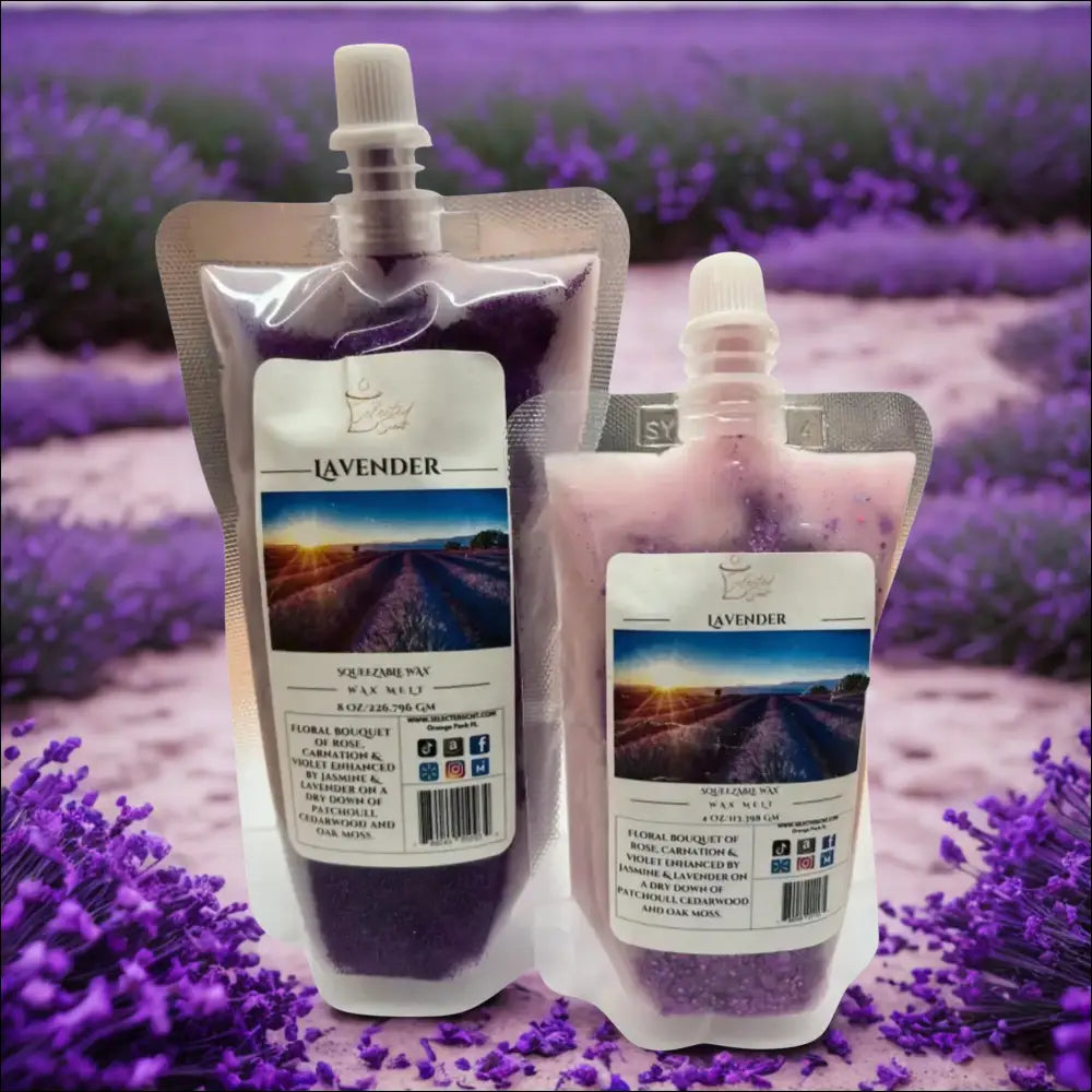 Lavender squeezable wax melt long lasting home fragrance