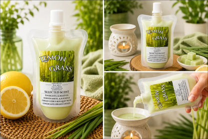 Lemon grass squeezable wax melt