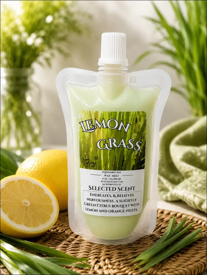 Lemon grass squeezable wax melt