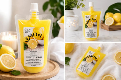 Lemon squeezable wax melt long lasting fragrance