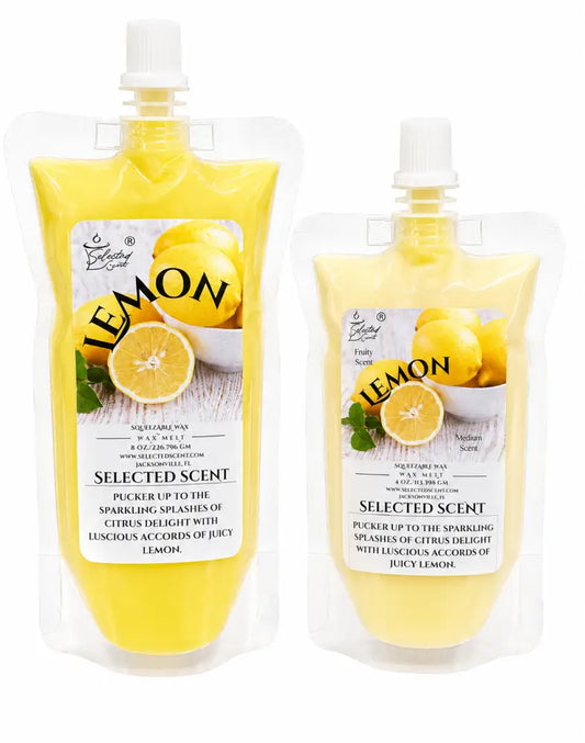 Lemon squeezable wax melt long lasting fragrance