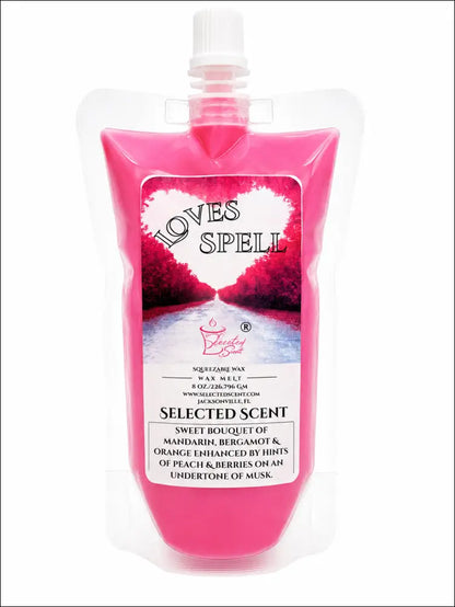 Love spell squeezable wax melt romantic home scent - 8 ounces