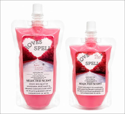 Love spell squeezable wax melt romantic home scent