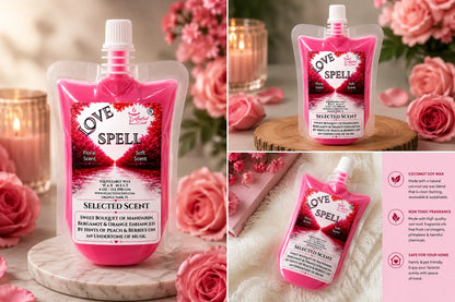 Love spell squeezable wax melt romantic home scent