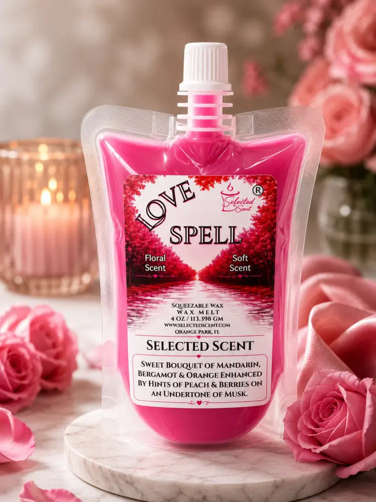 Love spell squeezable wax melt romantic home scent