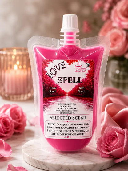 Love spell squeezable wax melt romantic home scent