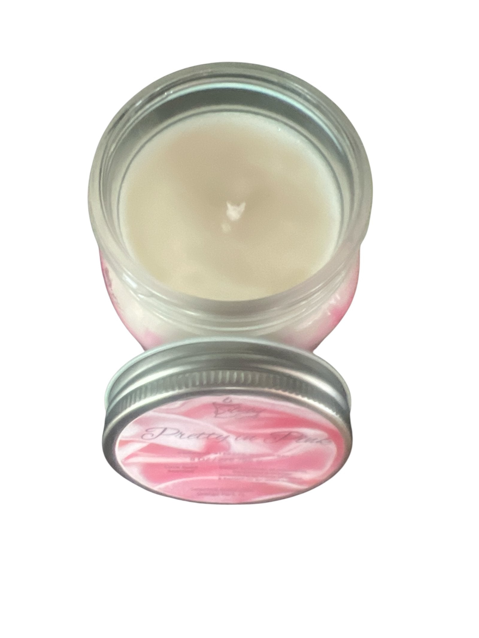 Love Spells You scented candle by Selected Scent in a clear glass jar with silver lid