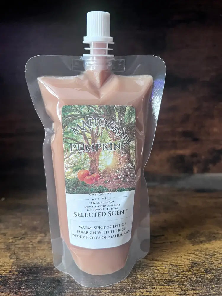 Mahogany pumpkin squeezable wax melt - 8 ounces