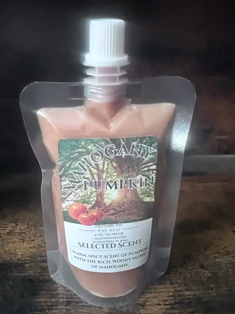 Mahogany pumpkin squeezable wax melt - 4 ounces