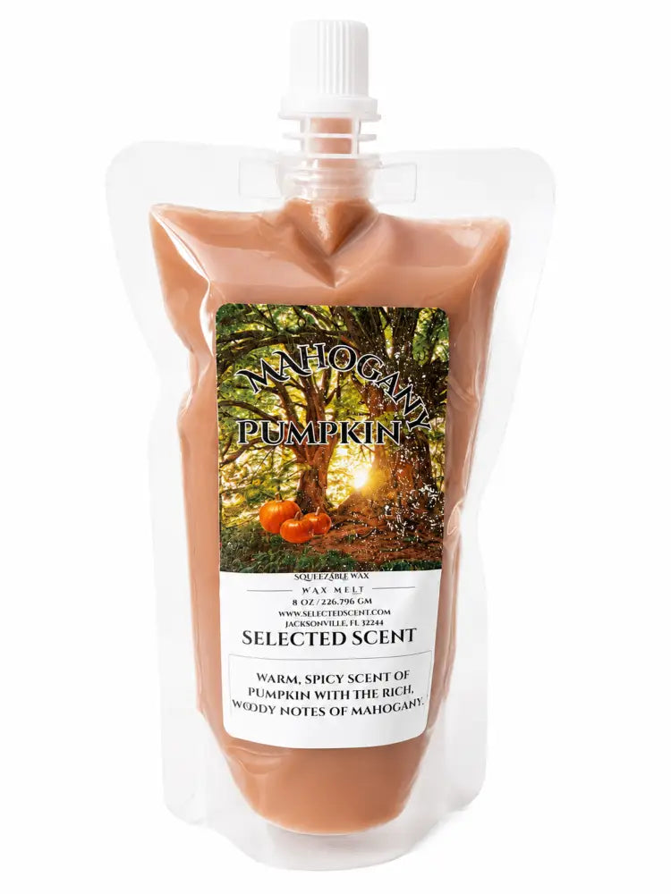 Mahogany pumpkin squeezable wax melt - 8 ounces