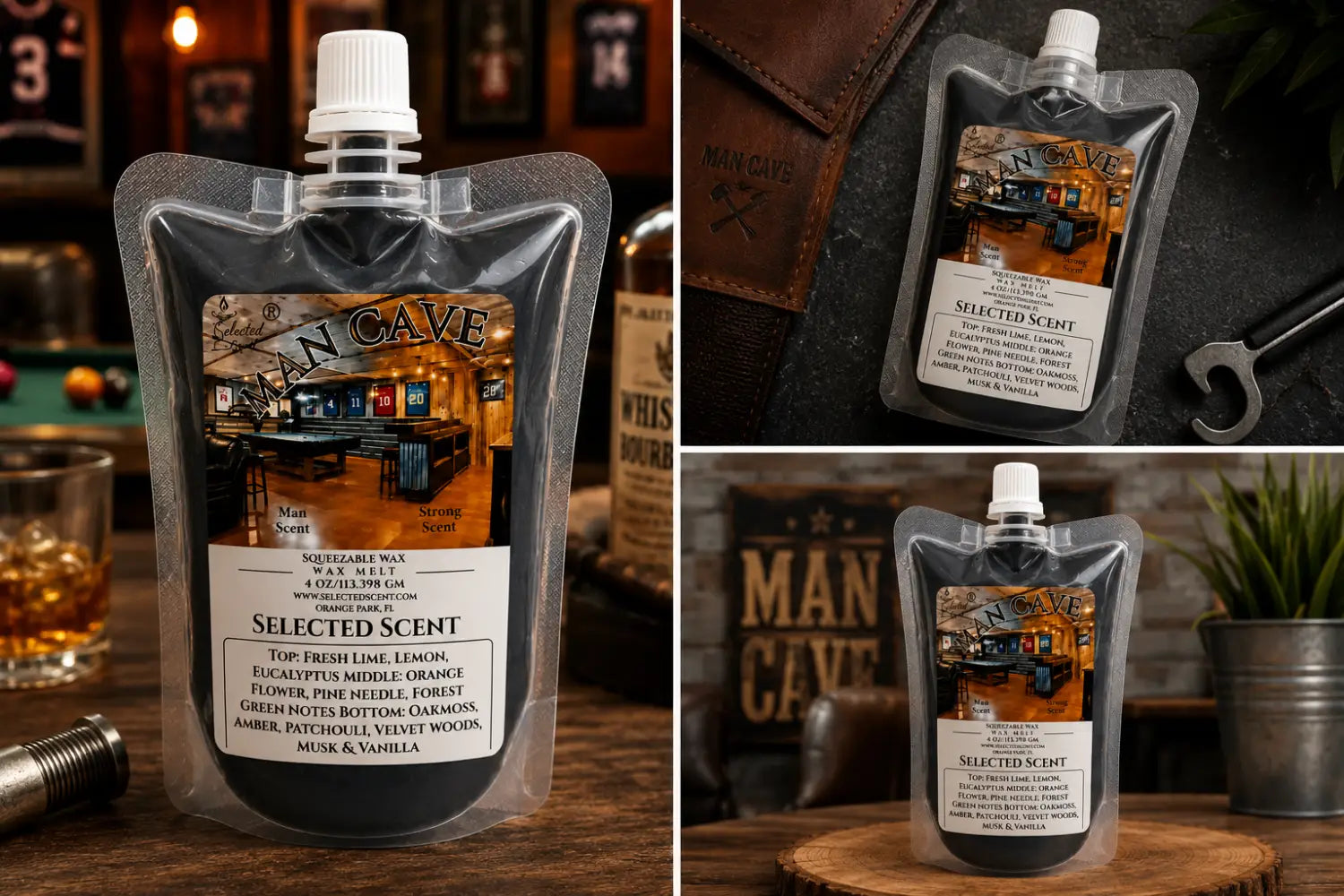 Man cave squeezable wax melt limited edition unique tarts