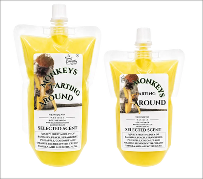Monkeys farting around squeezable wax melt unique home fragrance product limited edition