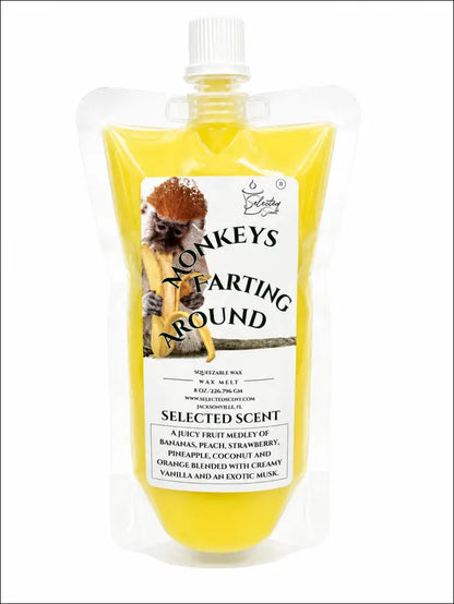 Monkeys farting around squeezable wax melt unique home fragrance product limited edition - 8 ounces