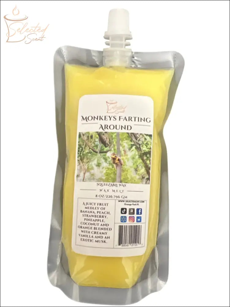 Selected Scent Monkeys Farting Around squeeze wax refill pack unique home fragrance product