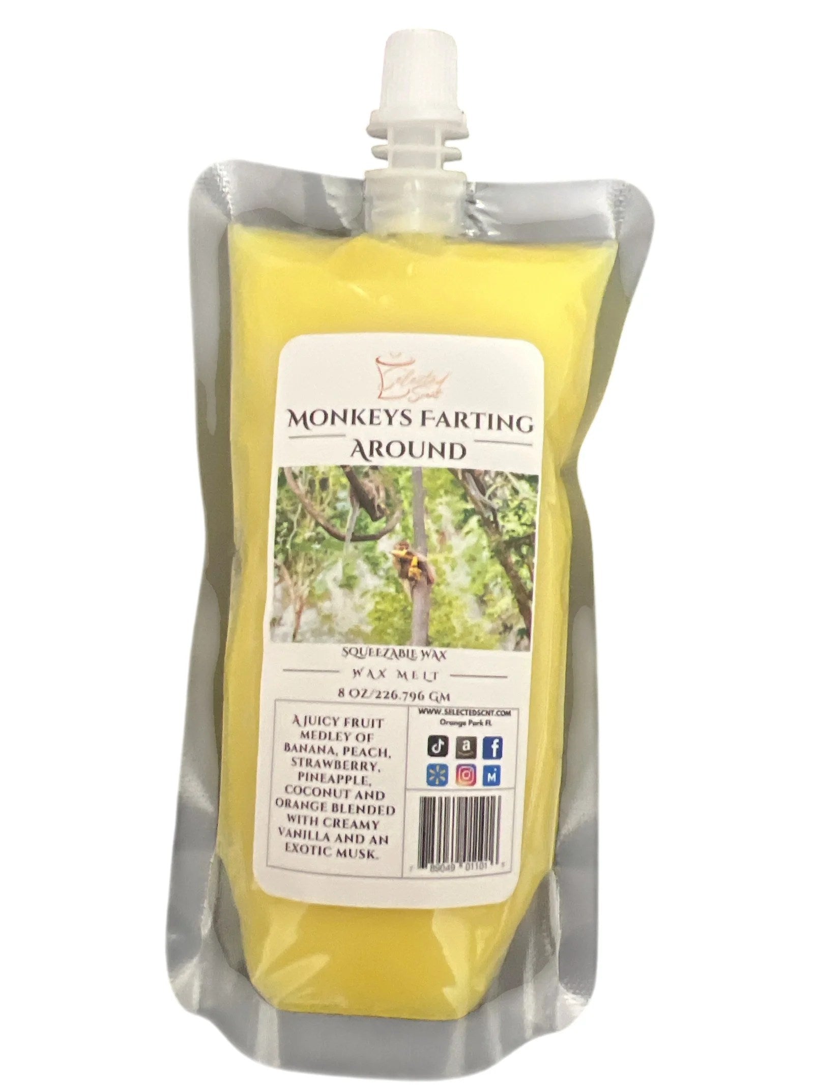 Selected Scent Monkeys Farting Around squeeze wax refill pack unique home fragrance product