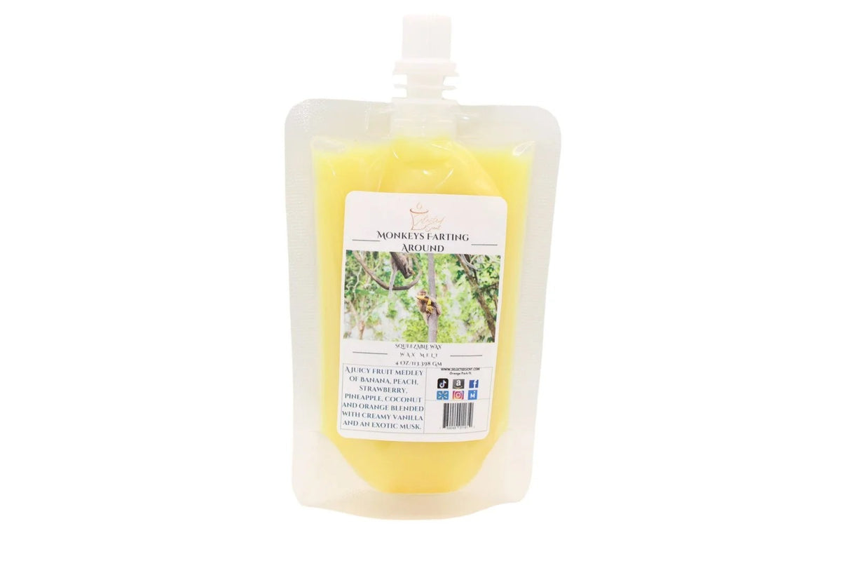 Selected Scent yellow refill pouch for unique home fragrance product with nature-inspired label design