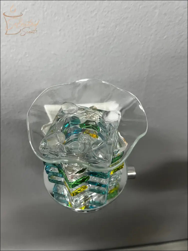 Multi Color Glass Circular Modern Plug In Warmer For Wax Melts