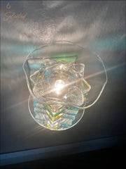 Multi Color Glass Circular Modern Plug In Warmer For Wax Melts