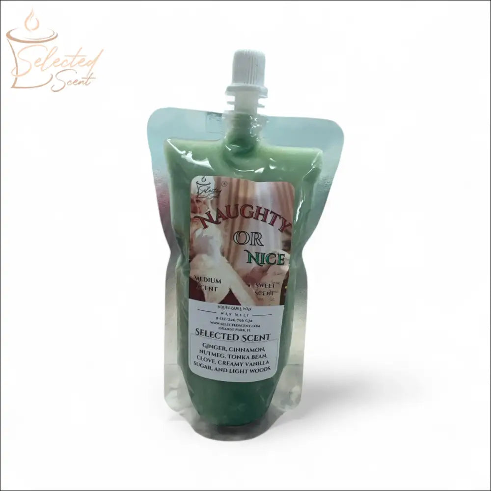 Naughty or Nice Squeezable Wax Melt All Natural Wax Melts