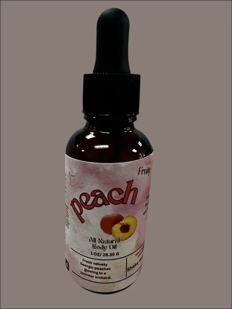 Peach body oil 1 oz hydrating and protecting