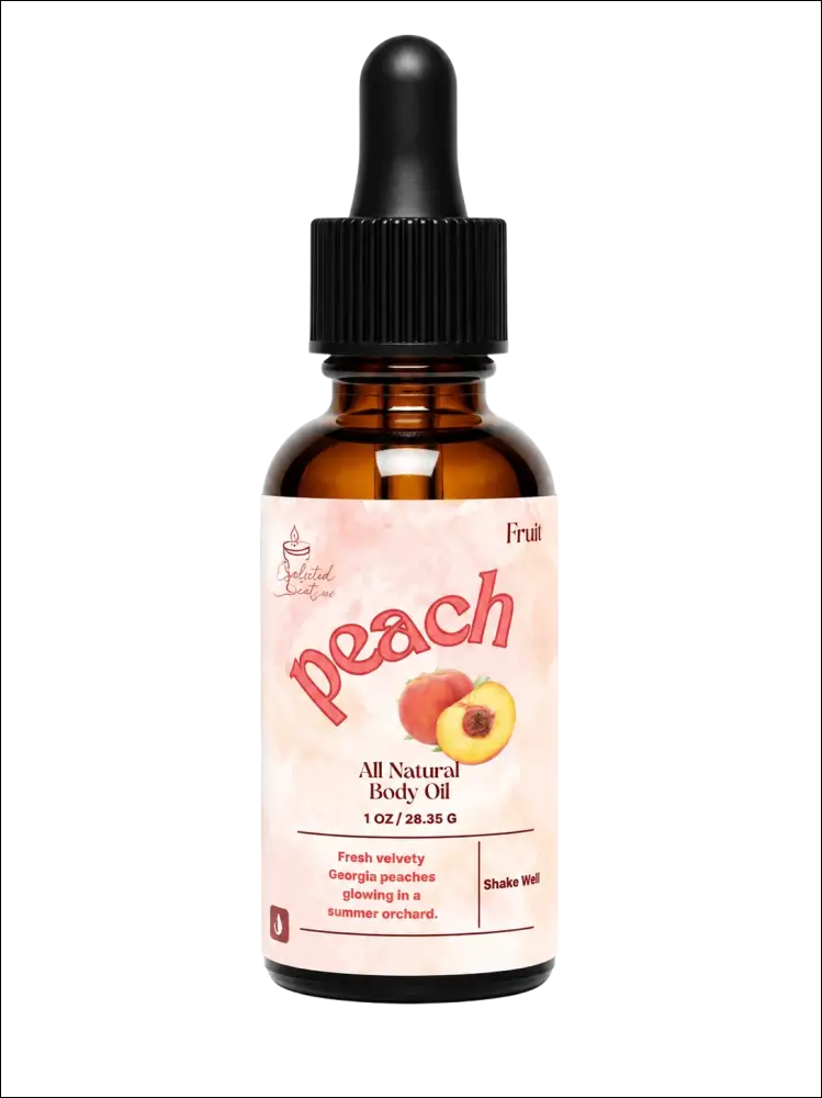 Peach body oil 1 oz hydrating and protecting