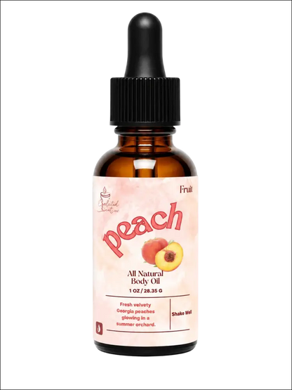 Peach body oil 1 oz hydrating and protecting