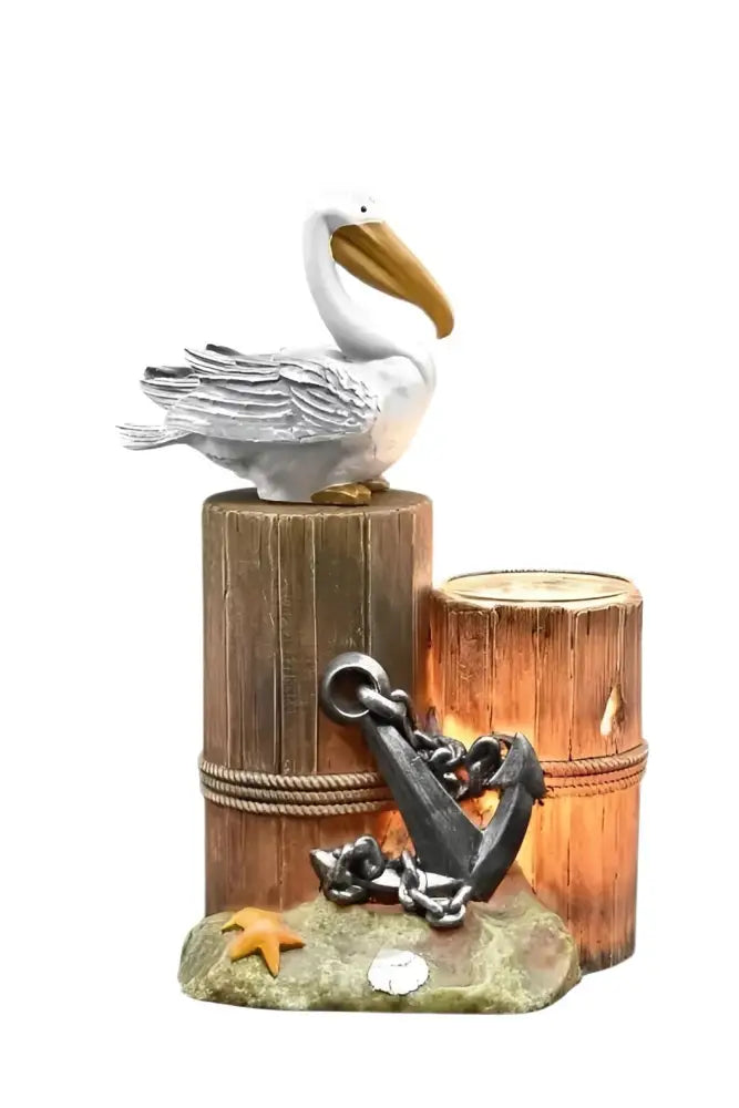 Pelican on a pier wax and oil warmer electric decorative