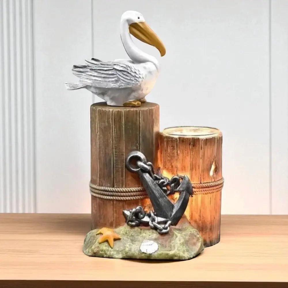 Pelican on a pier wax and oil warmer electric decorative