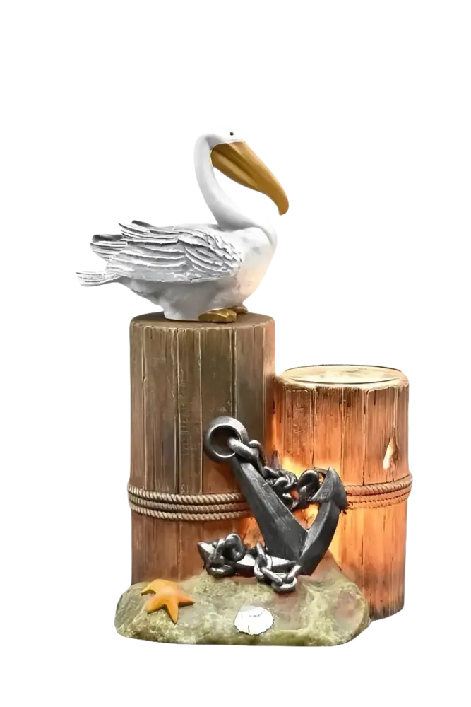 Pelican on a pier wax and oil warmer electric decorative