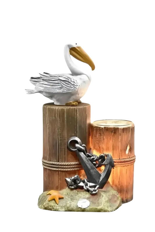 Pelican on a pier wax and oil warmer electric decorative