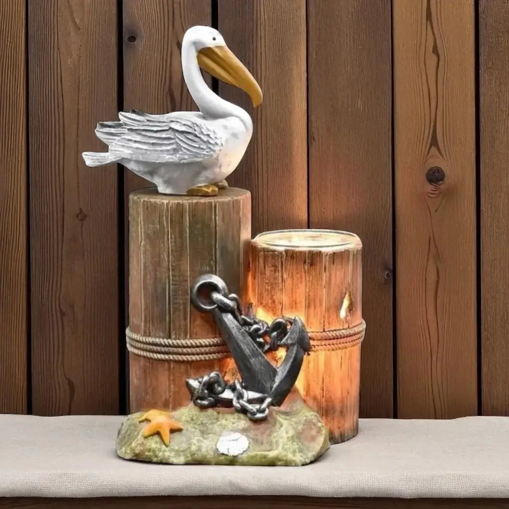 Pelican on a pier wax and oil warmer electric decorative
