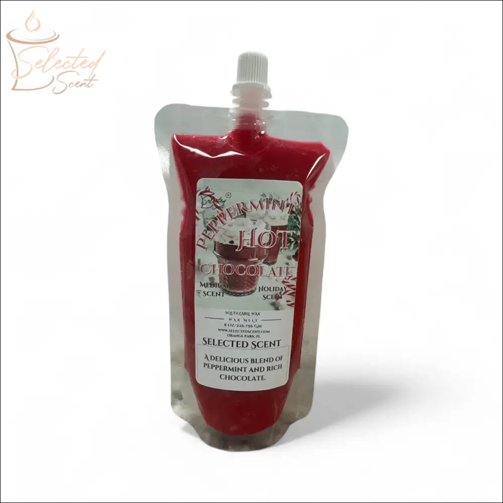 Peppermint Hot Chocolate Squeezable Wax Melt All Natural Wax Melts