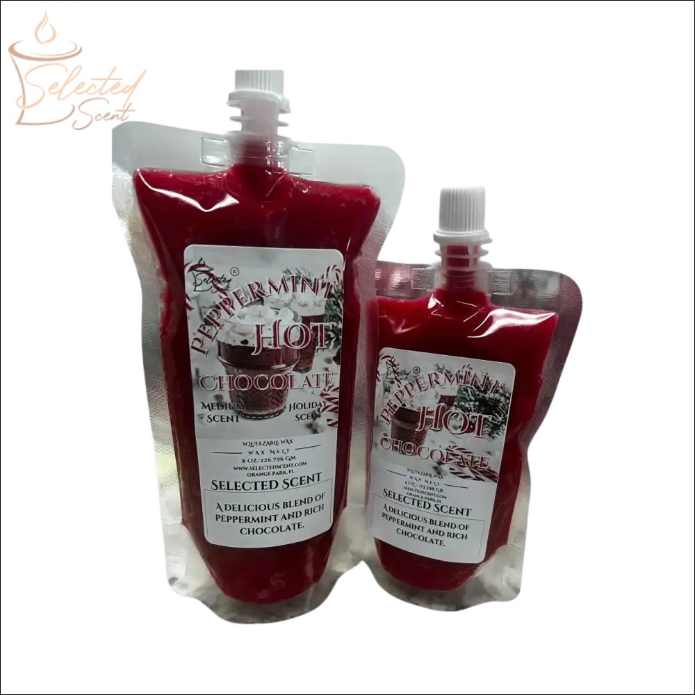 Peppermint Hot Chocolate Squeezable Wax Melt All Natural Wax Melts